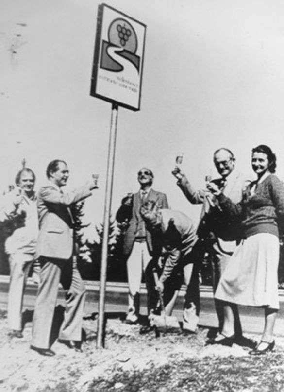 Stellenbosch wine route -1971 sign