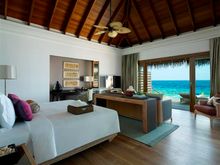 Dusit Thani Maldives  Offering the Indian Ocean as a backdrop, this tropical dream offers an oversized bathtub, private pool han