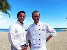Denny & Nicolas on sunny Natadola Bay
