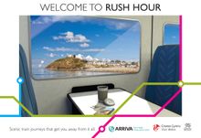 The Show Me Wales Rail Trails postcard produced for visitors to tell their friends and family about their visit.