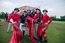 New Zealand All Blacks and Miss Tiffany Ladyboys 