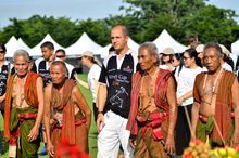 Organizer Tim Boda and Thailand's last Elephant Spirit Men  