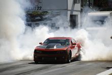 Drag racing at Holley LS Fest at Beech Bend Raceway in Bowling Green, Ky.