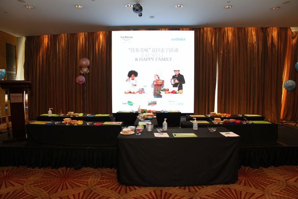 Cooking class set up