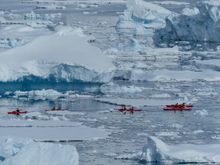 Kayaking in Antarctica