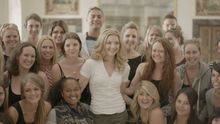 Natalie Dormer with Contiki Travellers