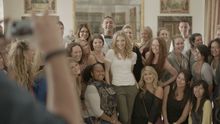 Natalie Dormer with Contiki Travellers