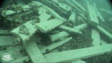 Sir John Franklin's lost ship 1, screen capture of underwater footage