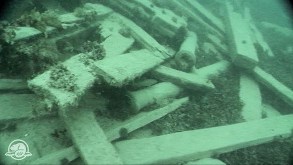 Sir John Franklin's lost ship 1, screen capture of underwater footage