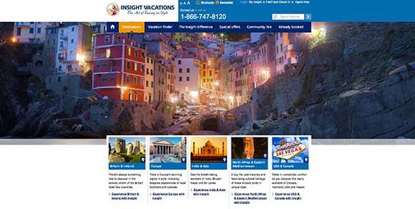 Insight Vacations Launches New and Innovative Website