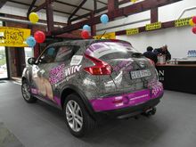 The Rhino Orphanage Nissan Juke at The Wacky Wine Weekend