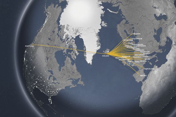 Portland, Oregon network from Europe