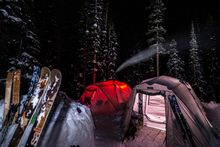 Night at the backcountry camp