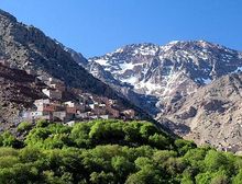 Snow capped Atlas Mountains