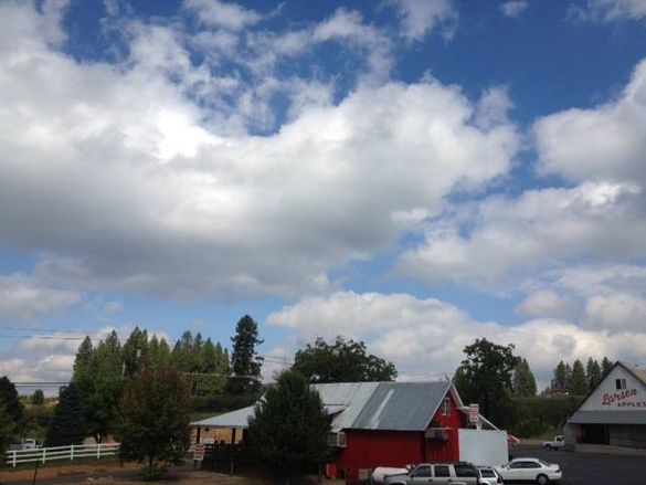 The King Fire in in Northern California (El Dorado County) is not affecting the air quality of the Apple Hill ® (registered R) F