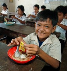 Child in Xaybuathong, Laos