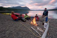Kayaking on Tagish Lake