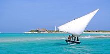 Dhow boat at Anantara Medjumbe 