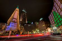 The downtown Soldiers' and Sailors' Monument turns into a Christmas tree at the Circle of Lights, a holiday tradition for more t