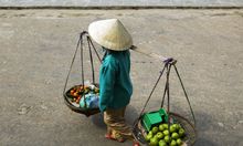 A Vietnamese Vendor, Saigon, Vietnam