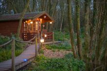 Magical hot tub cabin in the woods