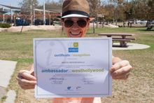 I Am West Hollywood participants receive certificates