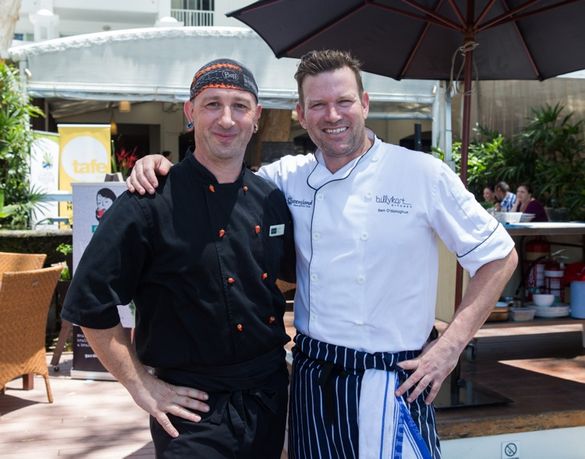 Peppers Chef Thomas Ege with Ben O'Donoghue in Palm Cove