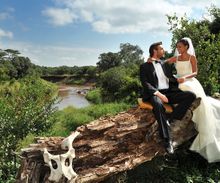 Honeymoon couple at Sweetwaters Camp
