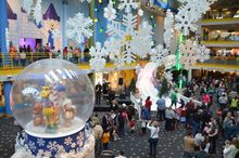 Life size snow globe captures charm of winter time