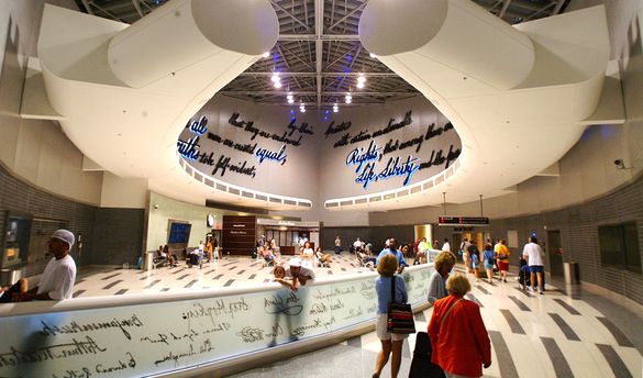 Philadelphia International Airport's international terminal includes expanded international ticketing, baggage facilities and ai