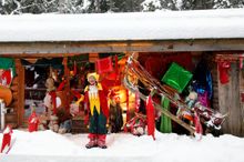 Father Christmas's workshop in Les Gets in the French Alps