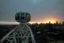 The Melbourne Star on Wednesday morning ahead of the Emirates Melbourne Cup Tour event. Photo Credit: Getty Images