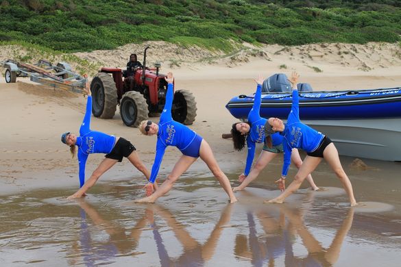Yoga on the beach