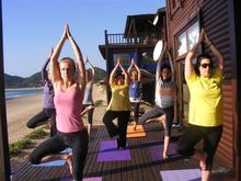 Yoga on the beach