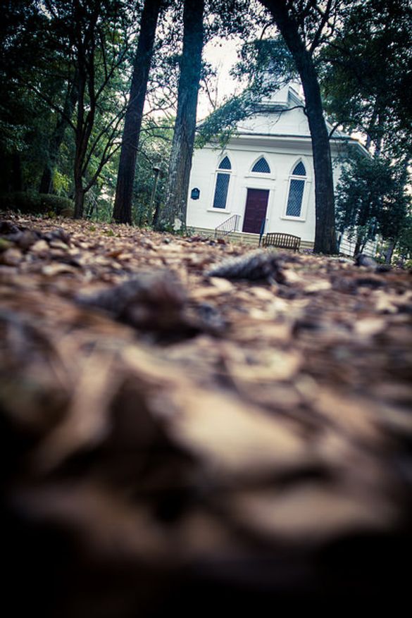 Mount Lebanon Chapel at Airlie Gardens appeared as St. Henry's Parish in Season 1 finale