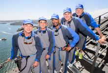 Dale Steyn, Quinton de Kock, Vernon Philander, Ryan McLaren and Allan Donald