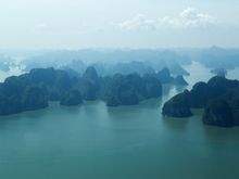 Halong Bay from the air
