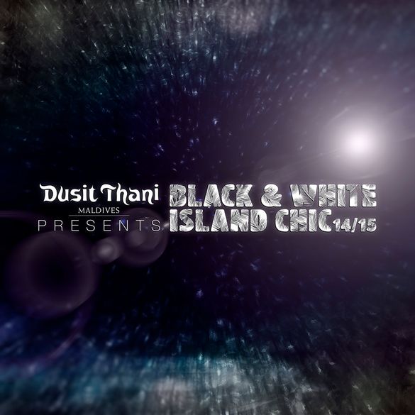 “Black & White Island Chic” theme on New Year’s Eve