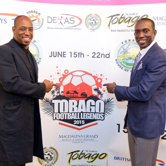 Ian Wright and Dwight Yorke