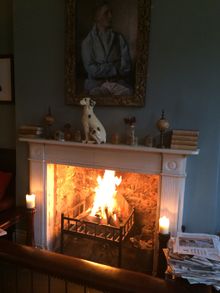 Open fire at The William Cecil Hotel Stamford