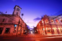 Old Town Phuket at twilight
