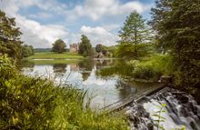 Beautiful landscaping around Sherborne Castle attracts film-makers