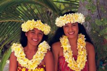 Girls on the Marquesas Islands