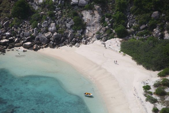 One of Lizard Island's 24 secluded white sand beaches which provide access to the Great Barrier Reef