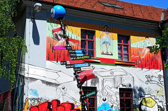 Metelkova street, alternative district