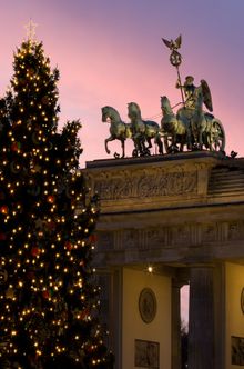 Berlin Brandenburg Gate at Christmas