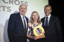 Gold among the Greens:  NSW Environment Minister Rob Stokes presents the“best of the best” gold Green Globes Award to The Observ