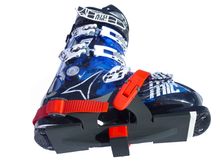 SkiA Ski Trainer on a ski boot