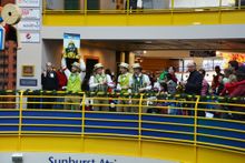 The Chorduroys and CEO Dr. Jeffrey H. Patchen lead the singing