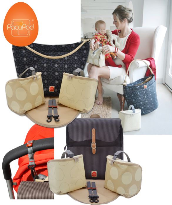 PacaPod Lite baby travel bags feature a superlight construction and flat packable pods